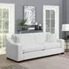 Ashlyn White Upholstered Performance Fabric 90" Sofa