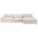 Blaine Sand 3 Piece Performance Fabric Reversible Sectional