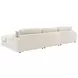 Blaine Sand 3 Piece Performance Fabric Reversible Sectional
