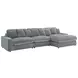 Blaine Fog 3 Piece Reversible Sectional