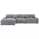 Blaine Fog 3 Piece Reversible Sectional