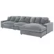 Blaine Fog 3 Piece Reversible Sectional