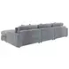 Blaine Fog 3 Piece Reversible Sectional