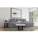 Blaine Fog Performance Fabric Upholstered Reversible Sectional