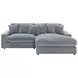 Blaine Fog Performance Fabric Upholstered Reversible Sectional