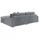 Blaine Fog Performance Fabric Upholstered Reversible Sectional