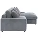 Blaine Fog Performance Fabric Upholstered Reversible Sectional