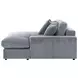 Blaine Fog Performance Fabric Upholstered Reversible Sectional