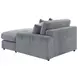 Blaine Fog Performance Fabric Upholstered Reversible Sectional