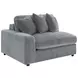 Blaine Fog Performance Fabric Upholstered Reversible Sectional