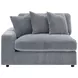 Blaine Fog Performance Fabric Upholstered Reversible Sectional