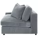 Blaine Fog Performance Fabric Upholstered Reversible Sectional