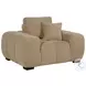 Octavia Camel Track Arm Accent Chair