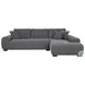 Octavia Charcoal Gray 2 Piece Chaise Sofa Sectional