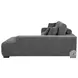 Octavia Charcoal Gray 2 Piece Chaise Sofa Sectional