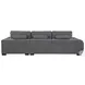 Octavia Charcoal Gray 2 Piece Chaise Sofa Sectional