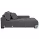 Octavia Charcoal Gray 2 Piece Chaise Sofa Sectional