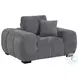 Octavia Charcoal Gray Track Arm Accent Chair