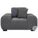 Octavia Charcoal Gray Track Arm Accent Chair
