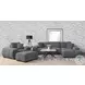 Octavia Charcoal Gray Rectangular Ottoman