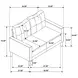 Bowen II Steel Gray 54" Loveseat