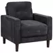 Bowen II Steel Gray Upholstered Lounge Chair
