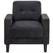 Bowen II Steel Gray Upholstered Lounge Chair