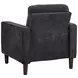 Bowen II Steel Gray Upholstered Lounge Chair