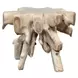 Cypress Natural White Wash Free Form End Table