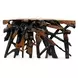 Cypress Black and Brown 60" Free Form Console Table