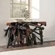 Cypress Black and Brown 60" Free Form Console Table