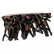 Cypress Black and Brown 70" Free Form Console Table