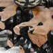 Cypress Black and Natural Square Coffee Table
