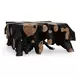 Cypress Black and Natural Square Coffee Table