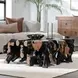 Cypress Black and Natural Square Coffee Table
