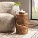 Rhea Natural Round Accent Table