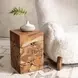 Rhea Natural Square Accent Table