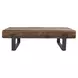 Duarte Rustic Brown and Black Rectangular Coffee Table