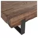 Duarte Rustic Brown and Black Rectangular Coffee Table