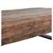 Duarte Rustic Brown and Black Rectangular Coffee Table