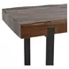 Duarte Rustic Brown and Black 92" Rectangular Counter Height Table