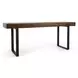 Duarte Rustic Brown and Black 92" Rectangular Counter Height Table