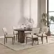 Norwood Bark Brown 78" Oval Dining Table