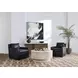 Norwood Coastal White Round Coffee Table