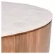 Josie Hickory Brown Round Marble Top Coffee Table