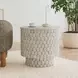 Norwood Coastal White Round End Table