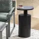 Decklyn Black Oval Accent Table