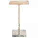 Delaney Rusty Brown Rectangular Marble Top Accent Table