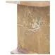 Delaney Rusty Brown Rectangular Marble Top Accent Table