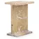 Delaney Rusty Brown Rectangular Marble Top Accent Table